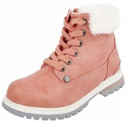 "Rode Veter Boots Met Pluche Gevoerde Schacht" Kinderlaarzen Roos Van Black Premium By EMP