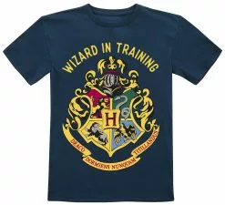 "Kids - Wizard In Training" T-shirt Donkerblauw Van Harry Potter