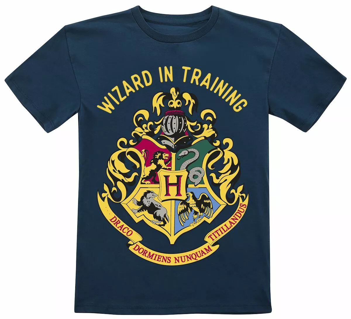 "Kids - Wizard In Training" T-shirt Donkerblauw Van Harry Potter