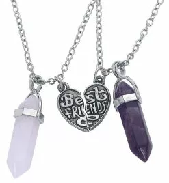 "Best Friends" Halsketting Zilverkleurig Van Full Volume By EMP