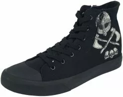 "Sneakers With Viking Print" Sneakers High Zwart Van Black Premium By EMP