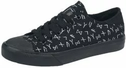 "Sneakers With Runes Print" Sneakers Zwart Van Black Premium By EMP