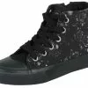 "Kids' Sneakers With Floral Print" Sneakers Voor Kinderen Zwart Van Black Premium By EMP