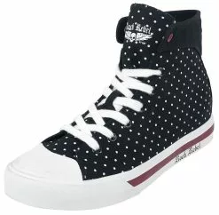 "Dotted Sneakers" Sneakers High Zwart Van Rock Rebel By EMP
