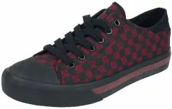 "Sneakers With Chessboard Pattern" Sneakers Zwart-rood Van RED By EMP