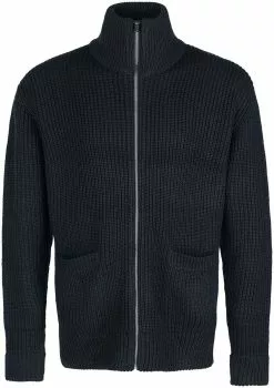 "Zip Cardigan" Cardigan Zwart Van Urban Classics