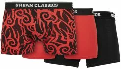 "Organic Boxer Shorts 3-Pack" Boxers Rood-zwart Van Urban Classics