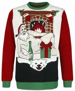 Brandfun Ugly Christmas Sweater "Sexy Santa" Christmas Jumper Meerkleurig Van Ugly Christmas Sweater