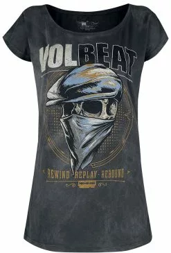 "Bandana Skull" T-shirt Grijs Van Volbeat