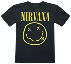 "Kids - Smiley" T-shirt Zwart Van Nirvana