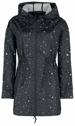 "Windbreaker With Galaxy Pattern" Windbreaker Zwart Van RED By EMP