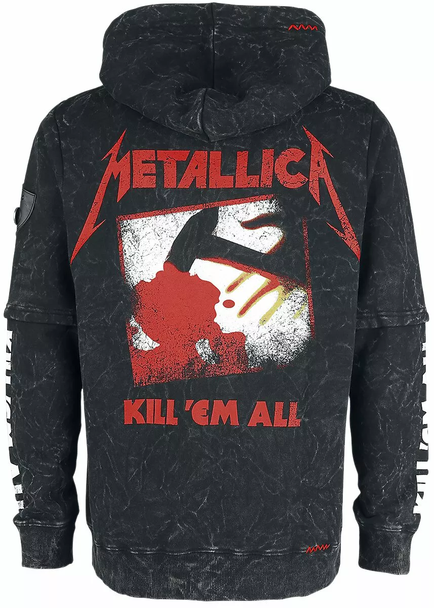 "EMP Signature Collection" Vest Met Capuchon Zwart Van Metallica - Afbeelding 2