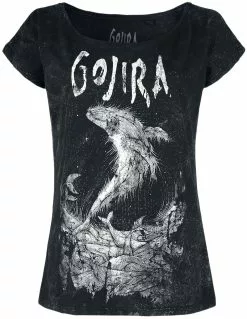 "Wood Block Whales" T-shirt Zwart Van Gojira