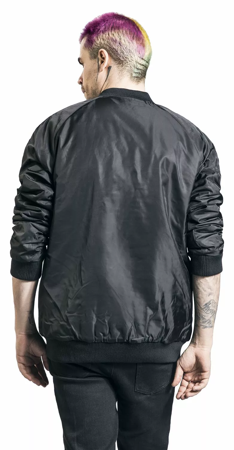 "RAAM Light Weight Bomber Jacket" Bomberjack Zwart Van Fila - Afbeelding 6
