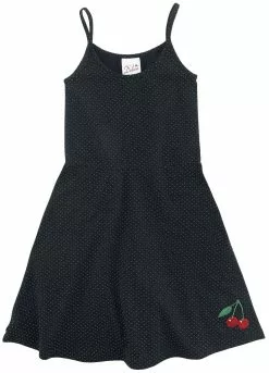 "Dotties Cherry Dress" Jurk Zwart-wit Van Pussy Deluxe