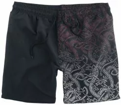"Zwemshort Met Keltische Print" Zwembroek Zwart-rood Van Black Premium By EMP