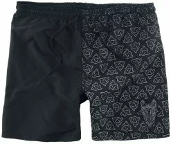 "Zwemshort Met Keltische Print" Zwembroek Zwart-grijs Van Black Premium By EMP