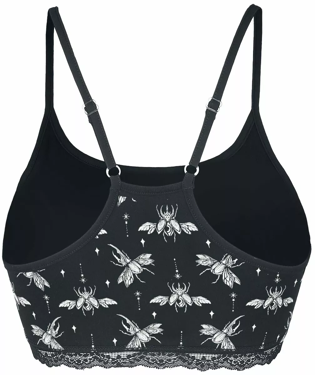 "Bustier Met Vliegende Kevers" Bustier Zwart Van Gothicana By EMP - Afbeelding 2