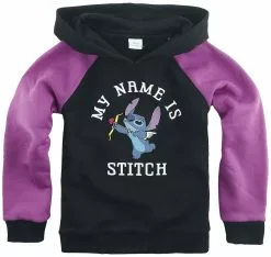 "Kids - My Name Is Stitch" Trui Met Capuchon Zwart-lila Van Lilo & Stitch