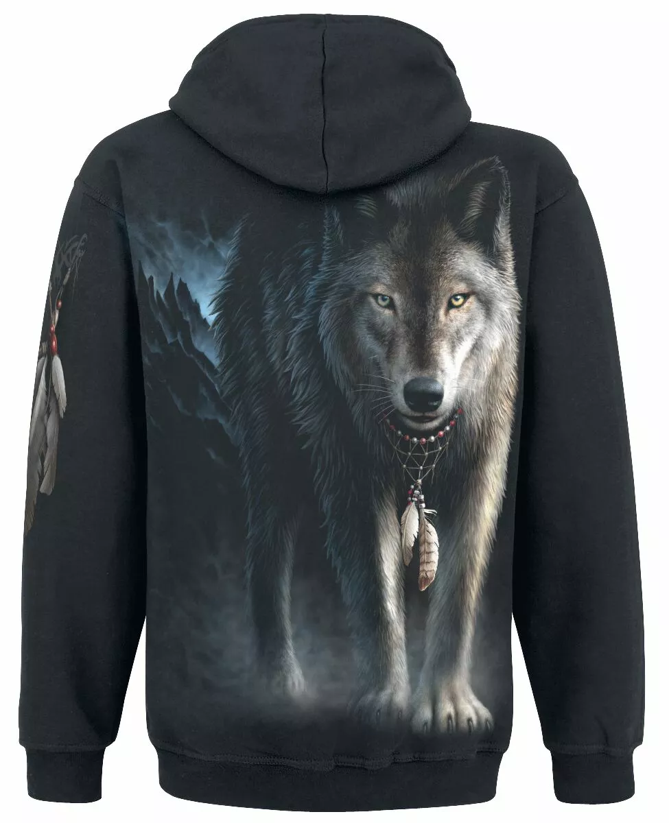 "From Darkness" Trui Met Capuchon Zwart Van Spiral - Afbeelding 2