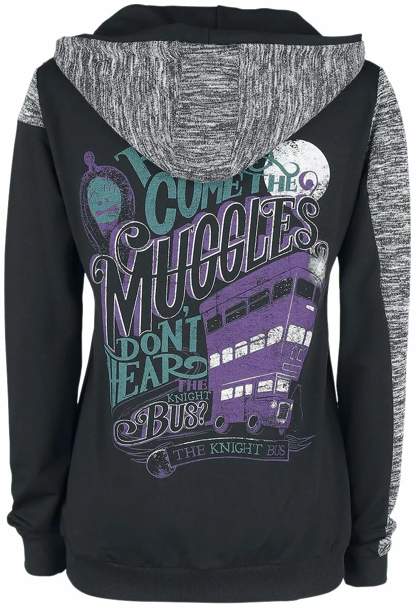 "Knight Bus" Trui Met Capuchon Zwart-grijs Van Harry Potter - Afbeelding 2