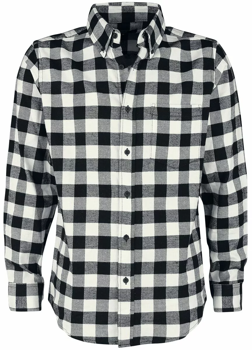 "Geruit Shirt" Flanellen Overhemd Zwart-wit Van RED By EMP