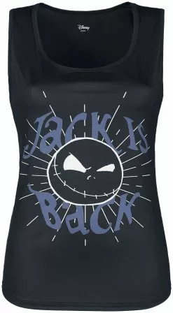 "Jack Is Back" Tanktop Zwart Van The Nightmare Before Christmas