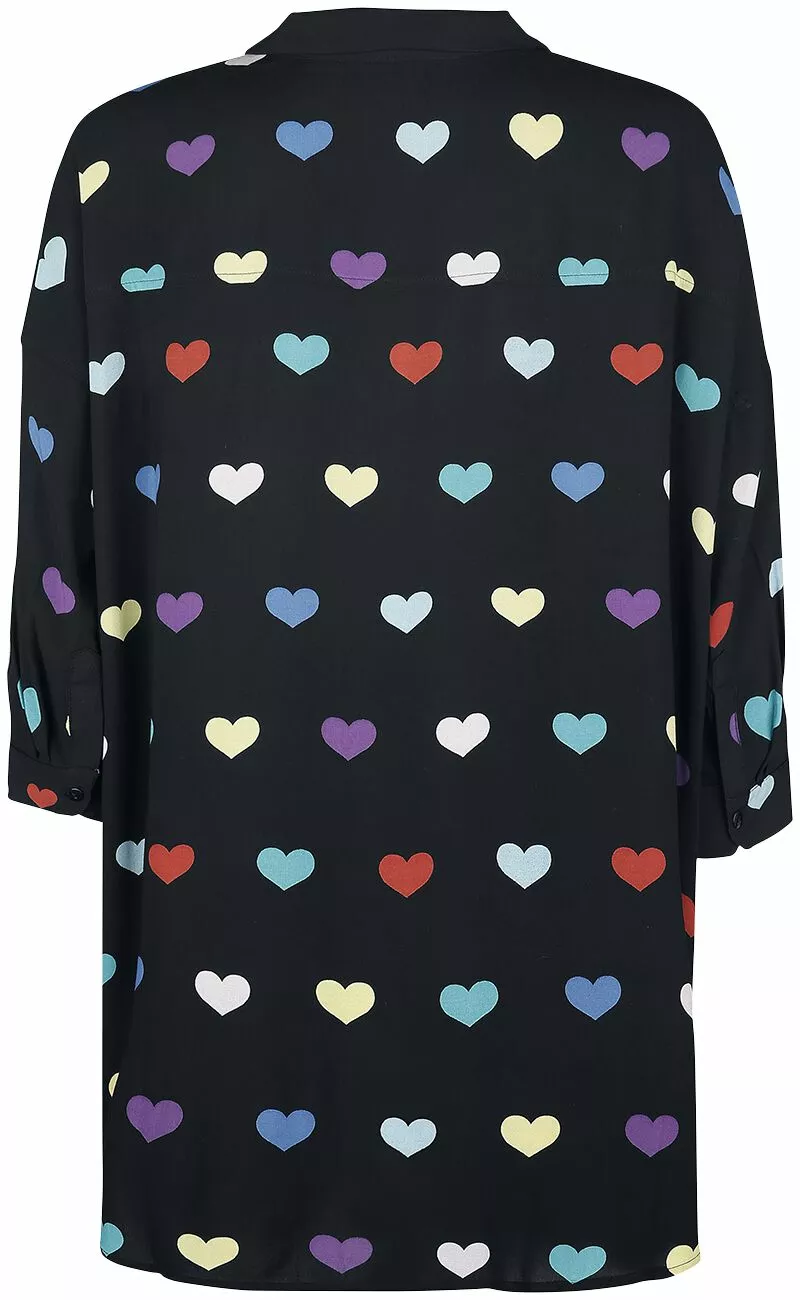 "Mimi Oversized Shirt" Longsleeve Meerkleurig Van Hell Bunny - Afbeelding 2