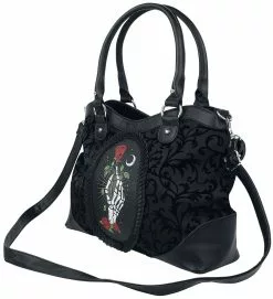 "Ishtar" Handtas Zwart-wit-rood Van Banned Alternative