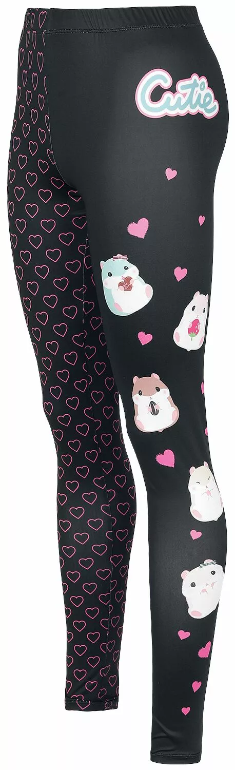 "Coroham Cutie" Leggings Zwart Van Amufun - Afbeelding 3