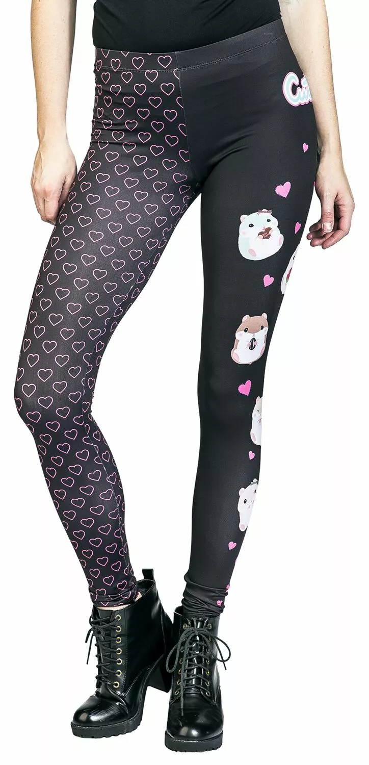 "Coroham Cutie" Leggings Zwart Van Amufun - Afbeelding 5