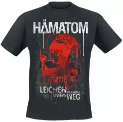 "Leichen Pflastern Unseren Weg" T-shirt Zwart Van Hämatom