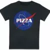 Brandfun Food "Kids - Pizza & Pasta & Burger & Schnitzel" T-shirt Zwart Van Food