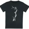Brandfun Tierisch "Kids - Cat Silhouette" T-shirt Zwart Van Tierisch