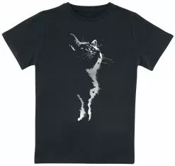 Brandfun Tierisch "Kids - Cat Silhouette" T-shirt Zwart Van Tierisch