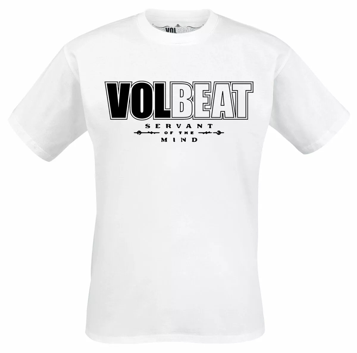 "Servant Of The Mind Logo" T-shirt Wit Van Volbeat