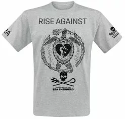 "Sea Shepherd Cooperation - Our Precious Time Is Running Out" T-shirt Grijs Gemêleerd Van Rise Against