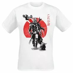 "The Mandalorian - Ink" T-shirt Wit Van Star Wars