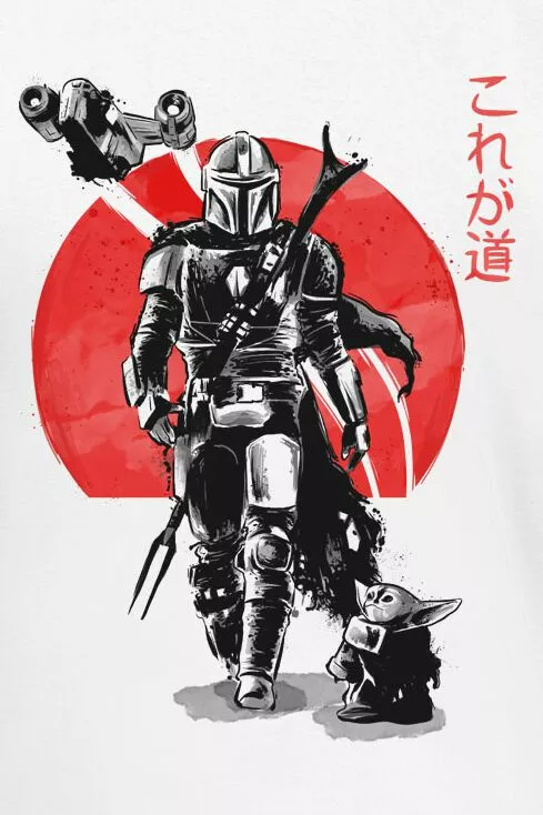 "The Mandalorian - Ink" T-shirt Wit Van Star Wars - Afbeelding 2