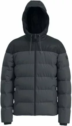 "ONSMelvin Life Quilted Hooded Jacket" Winterjas Zwart-grijs Van ONLY And SONS