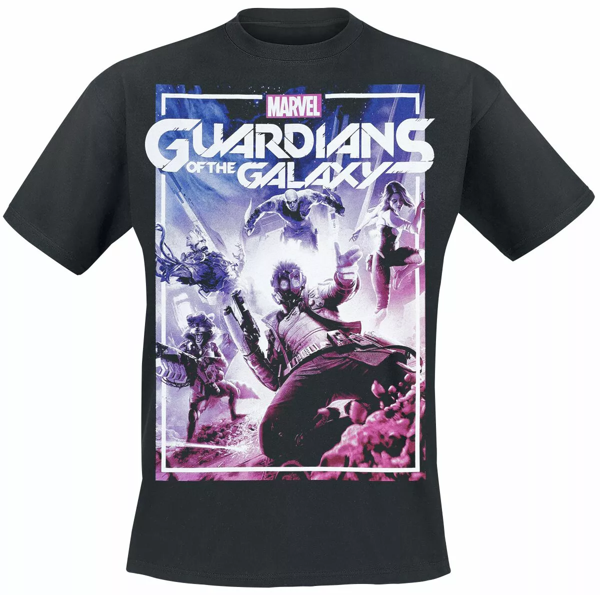 "Guardians Of The Galaxy - Game" T-shirt Zwart Van Guardians Of The Galaxy