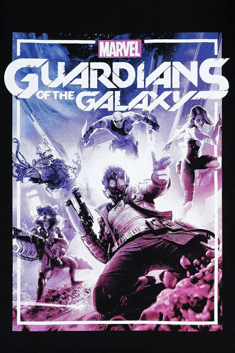 "Guardians Of The Galaxy - Game" T-shirt Zwart Van Guardians Of The Galaxy - Afbeelding 2