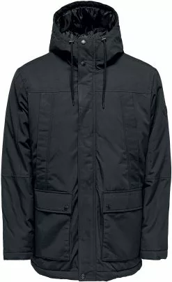 "ONSJayden Parka" Winterjas Zwart Van ONLY And SONS