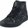 "Kids' Sneakers Met Spinnen En Manen" Sneakers Voor Kinderen Zwart Van Gothicana By EMP
