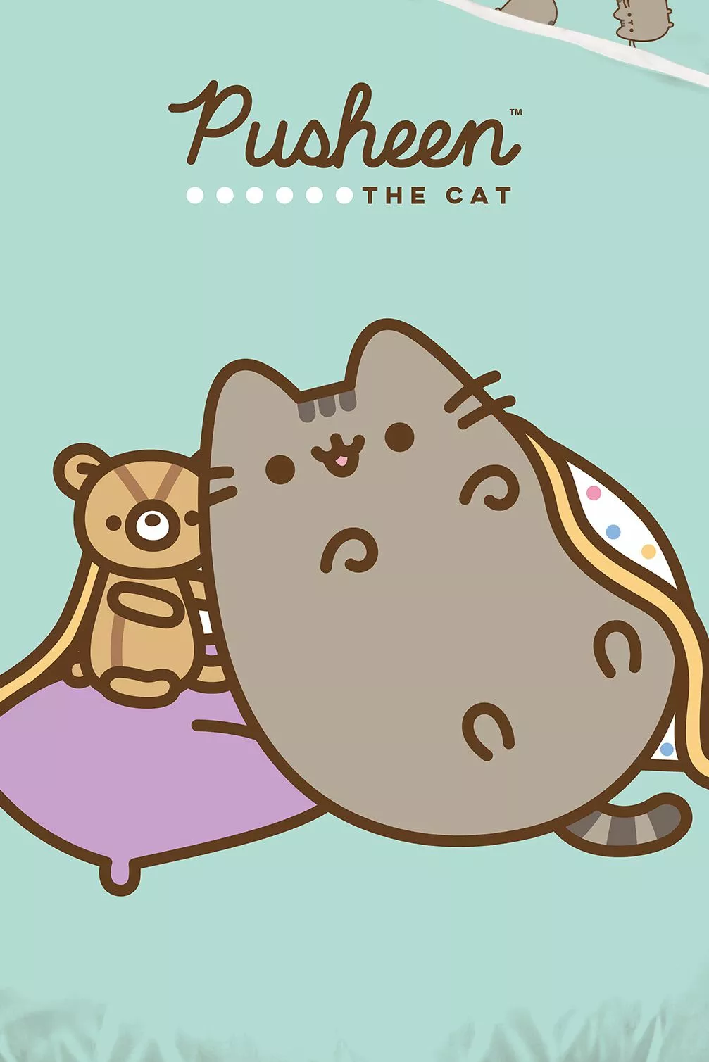 "Lazy" Beddengoed Meerkleurig Van Pusheen - Afbeelding 2