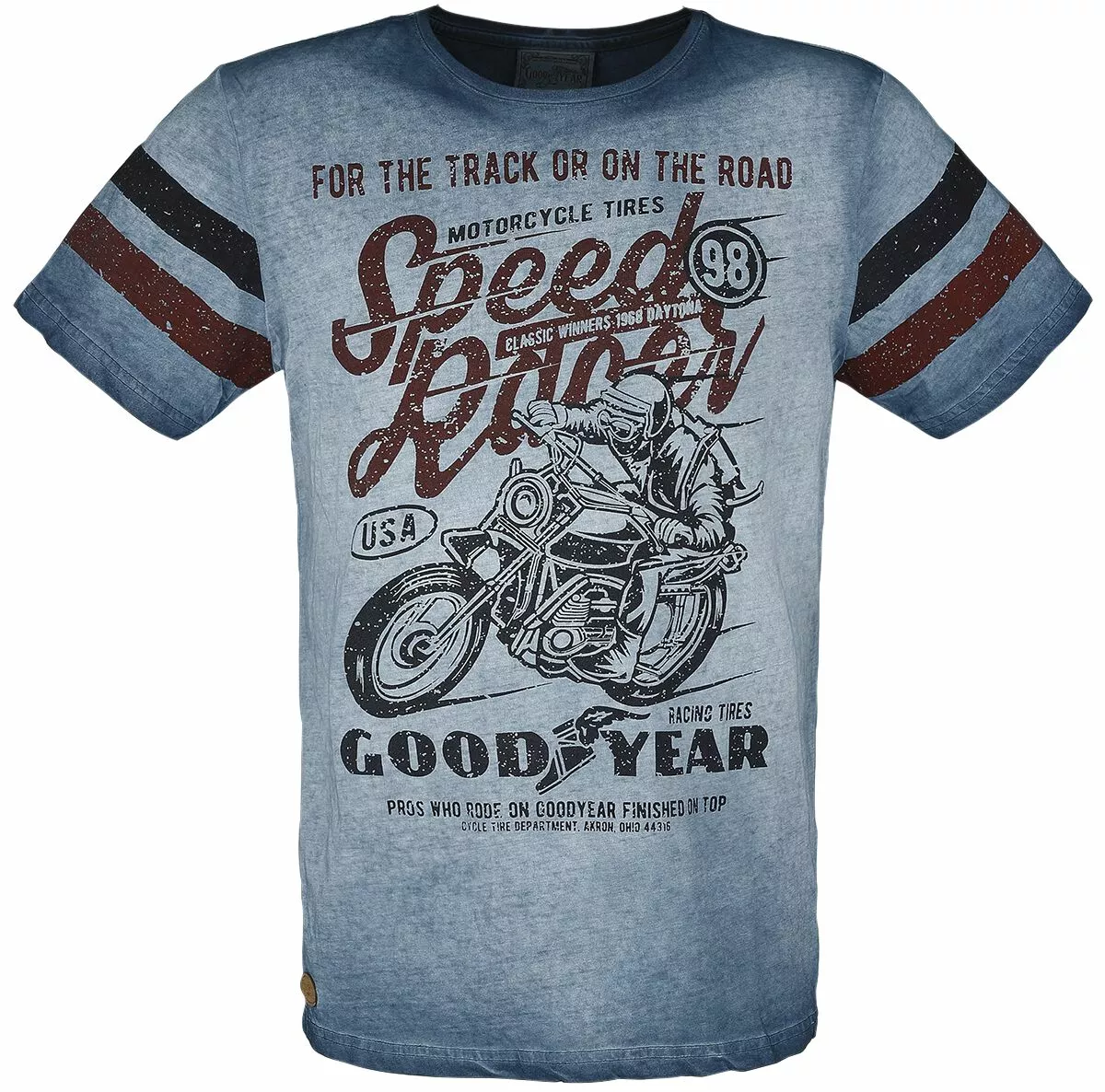 "Men T-shirt Comfort Fit" T-shirt Blauw Van GoodYear