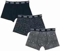 "Boxershorts - Set Van 3 Met Runenprint" Boxers Donkergrijs-zwart Van Black Premium By EMP