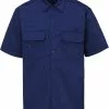 "Aiden" Shirt Met Korte Mouwen Navy Van Forplay
