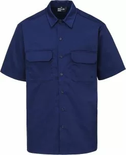 "Aiden" Shirt Met Korte Mouwen Navy Van Forplay