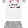 "I'm Not Tired" Kinder Pyjama's Grijs-wit Van Aristocats